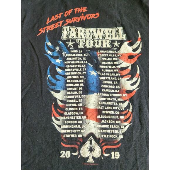 Lynyrd Skynyrd Gildan T Shirt band Farewell tour concert USA 2018-2019 Sz Small - Picture 3 of 8